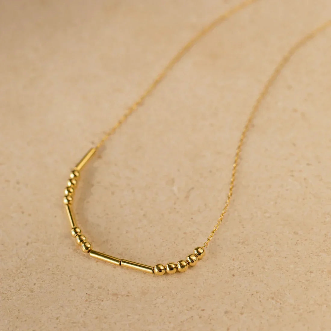 18K Morse Code Initial Bracelet